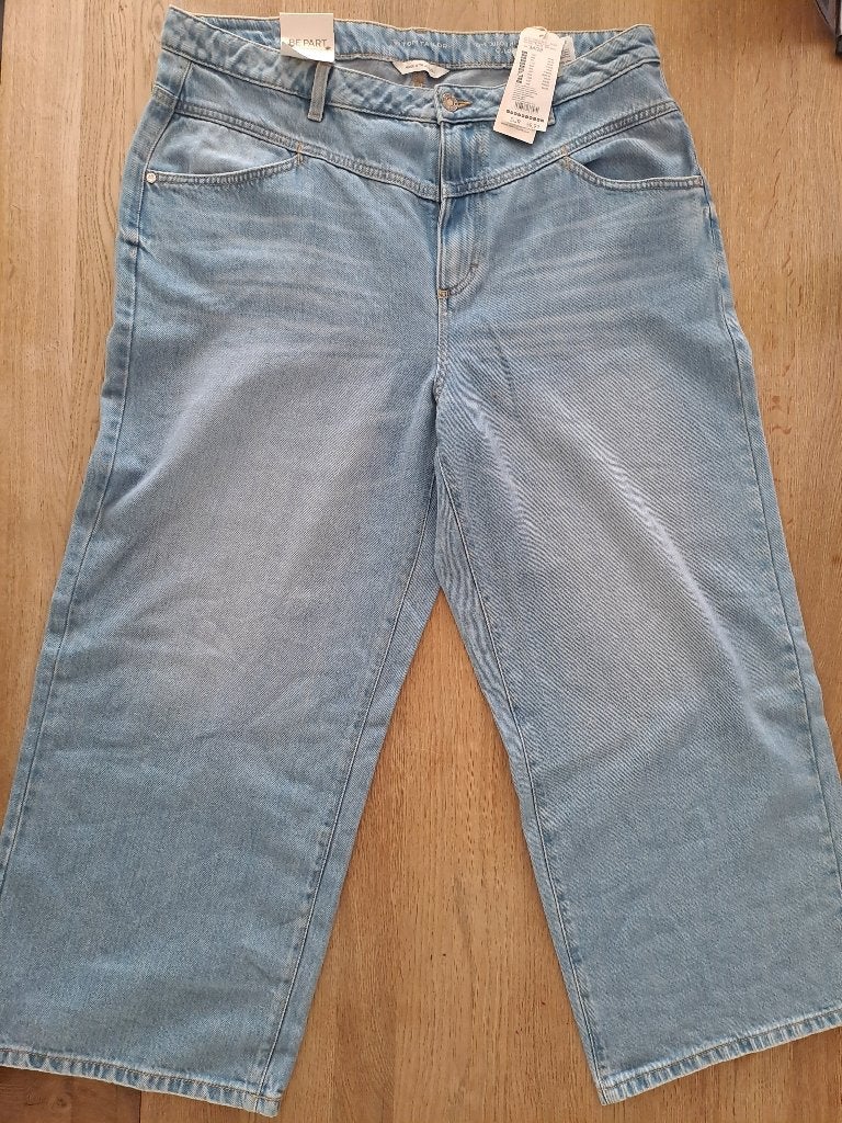 SPIJKERBROEK. TOM TAYLOR. RELAXED FIT. WIJDE PIJPEN. W34-38, Kleding | Dames, Blauw, Overige jeansmaten, Nieuw, Tom Tailor