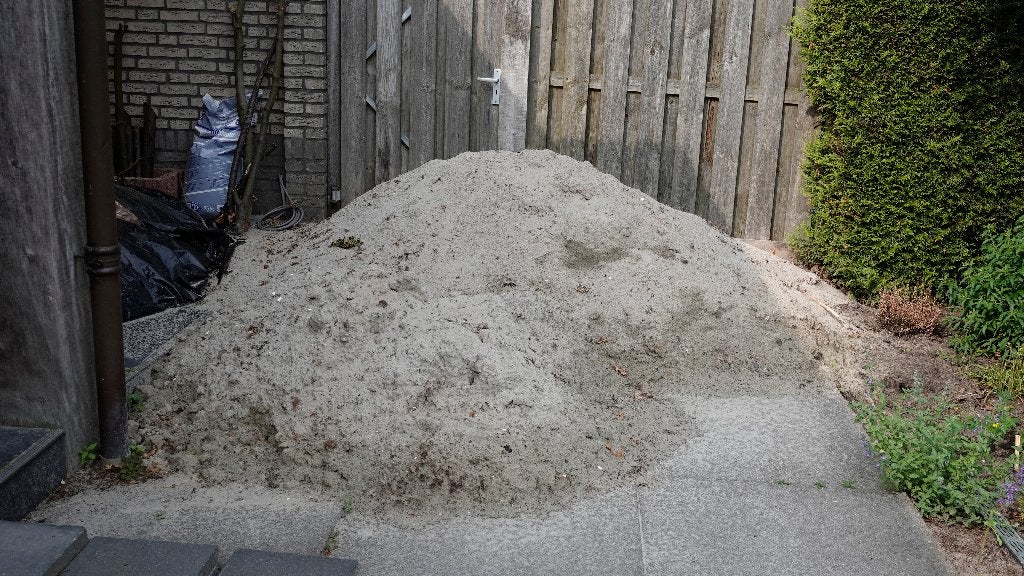 Vulzand, Tuin en Terras, Zand, Ophalen, Nieuw, Ophoogzand