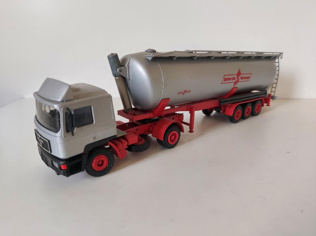 Conrad MAN met 3 as Spitzer bulksilotrailer, Ophalen of Verzenden, Gebruikt, Bus of Vrachtwagen, Conrad