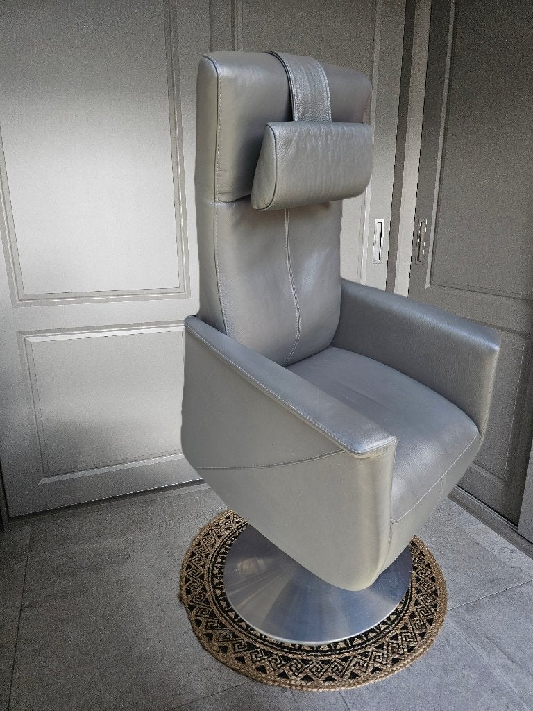 Prominent sta op relax stoel maat medium, Huis en Inrichting, Ophalen, Minder dan 75 cm, Leer, Zo goed als nieuw