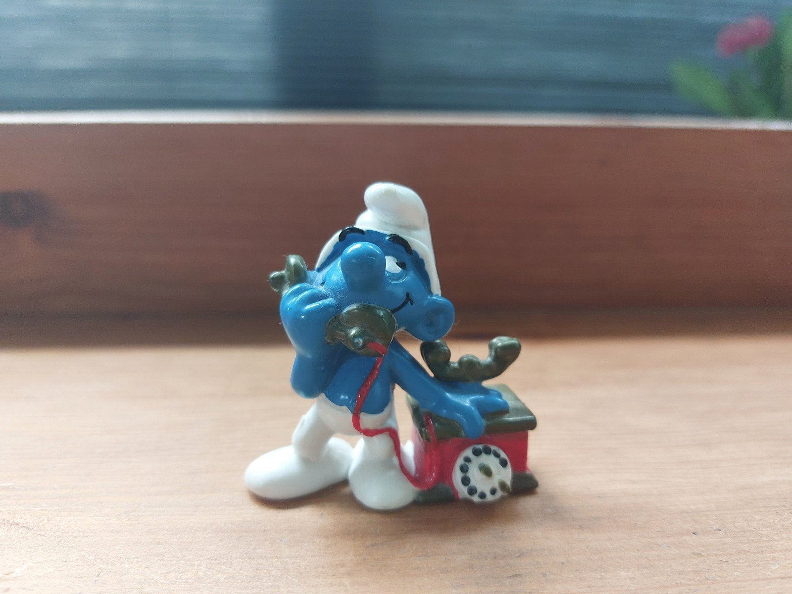 Smurf met telefoon 20062 De Smurfen, Verzamelen, Ophalen of Verzenden