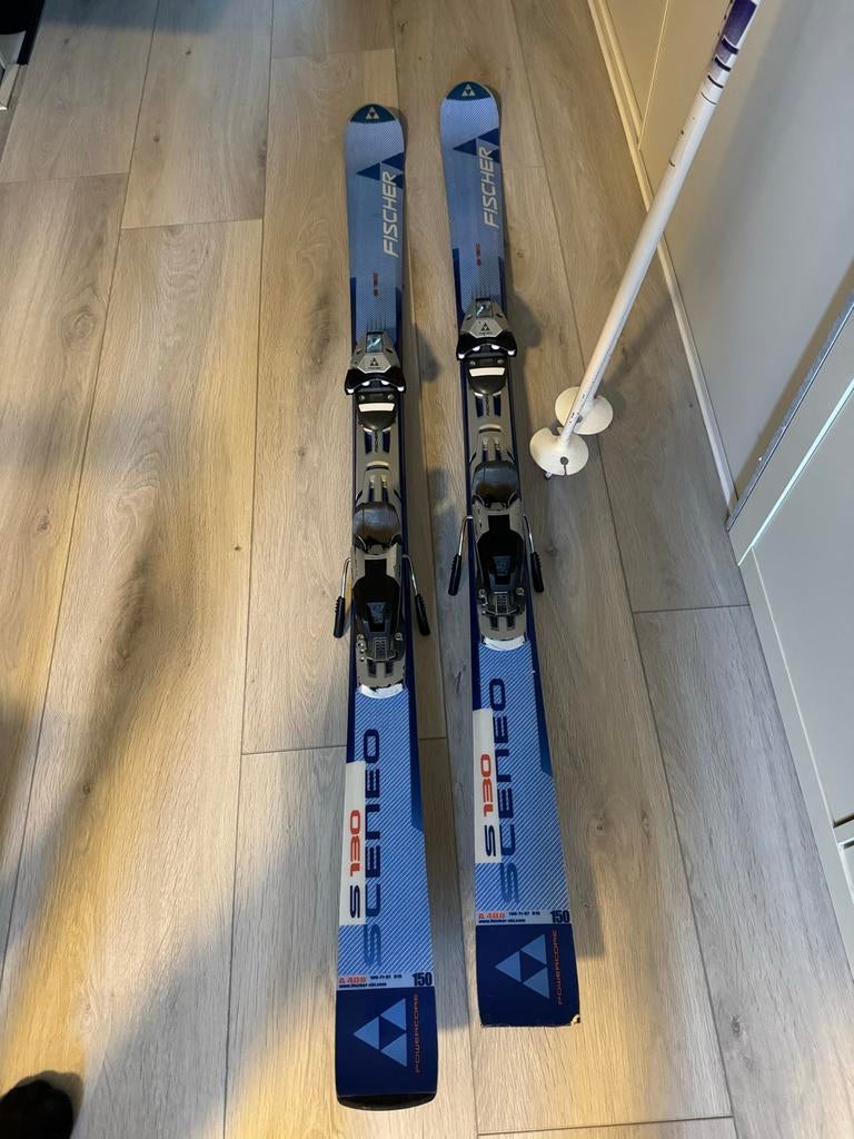 Fischer ski's S130 Sceneo met stokken - 150 cm, Sport en Fitness, Ophalen, 140 tot 160 cm, Skiën, Ski's