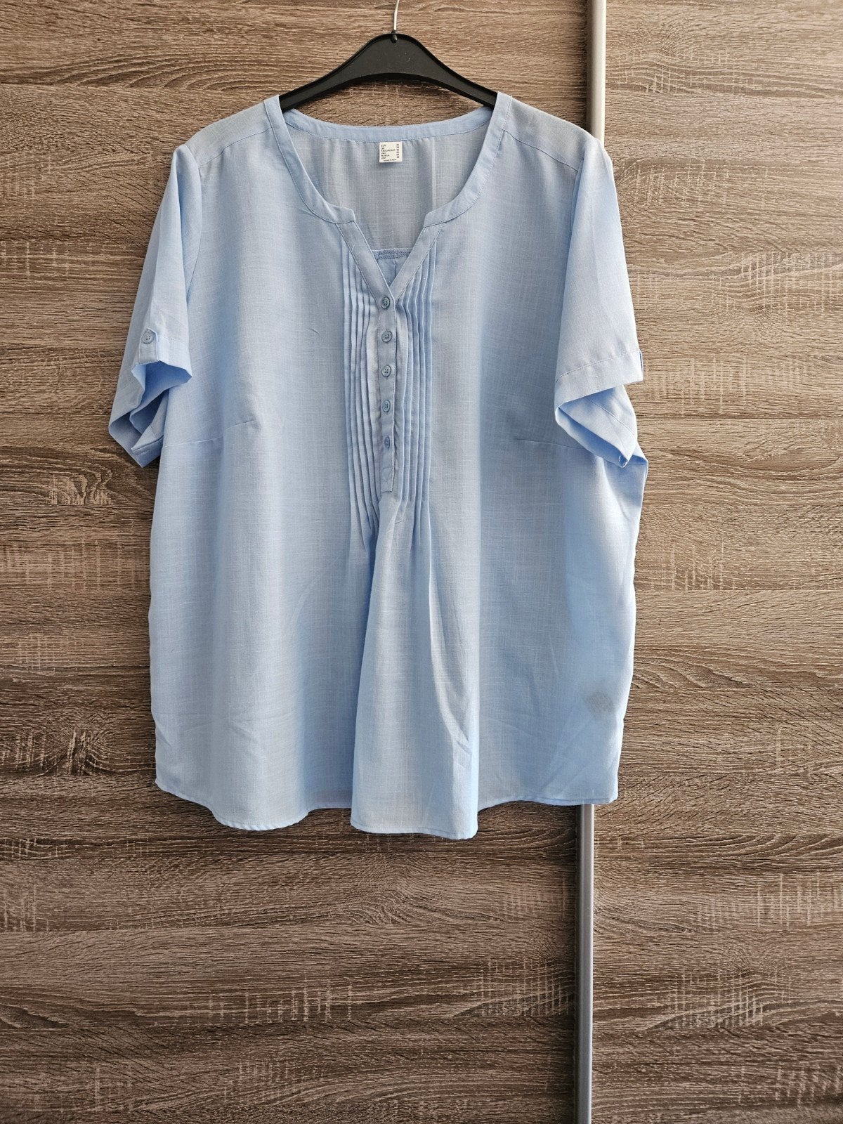 Linnen blouse/tuniek, Ophalen of Verzenden, Zo goed als nieuw, Maat 46/48 (XL) of groter, Blauw