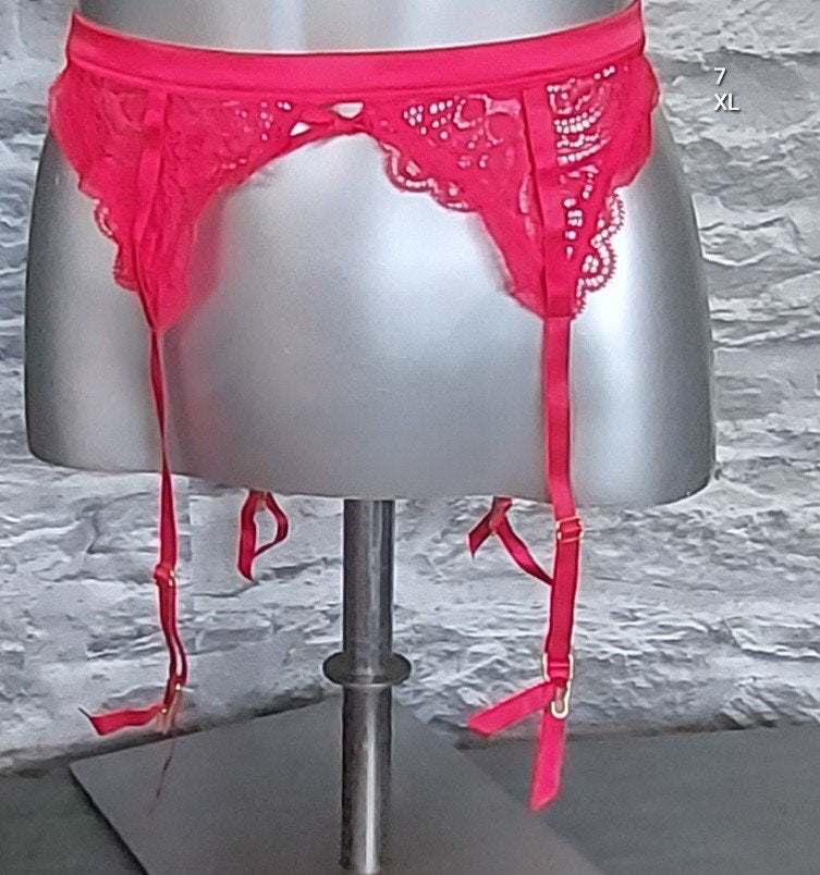 Sexy Rode jarretelgordel met kant, Kleding | Dames, Ondergoed en Lingerie, Ophalen of Verzenden, Rood, Overige typen