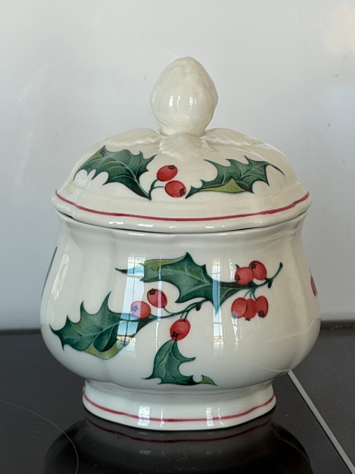 Villeroy & Boch Holly Vitro Weihnachten Christmas Sugar bowl, Overige materialen, Pannenset, Ophalen of Verzenden, Zo goed als nieuw