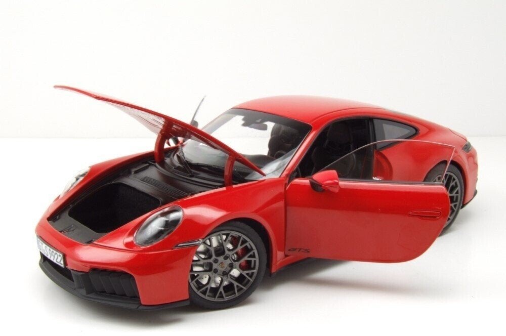 Porsche 911 Carrera 4 GTS 2025 Rood Schaal 1/18 Norev, Auto, Norev, Ophalen of Verzenden, Norev