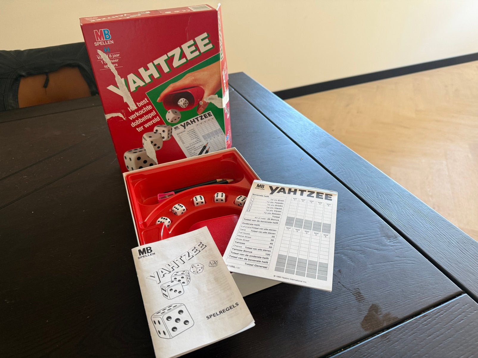 Yahtzee, Ophalen, Gebruikt