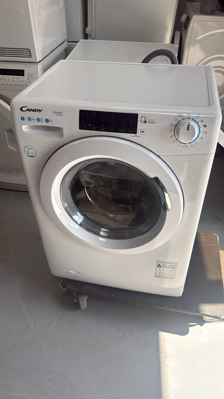 Candy Smart Inverter Wasmachine 7kg 1400 toeren, Witgoed en Apparatuur, ., Ophalen of Verzenden, Zo goed als nieuw, Voorlader