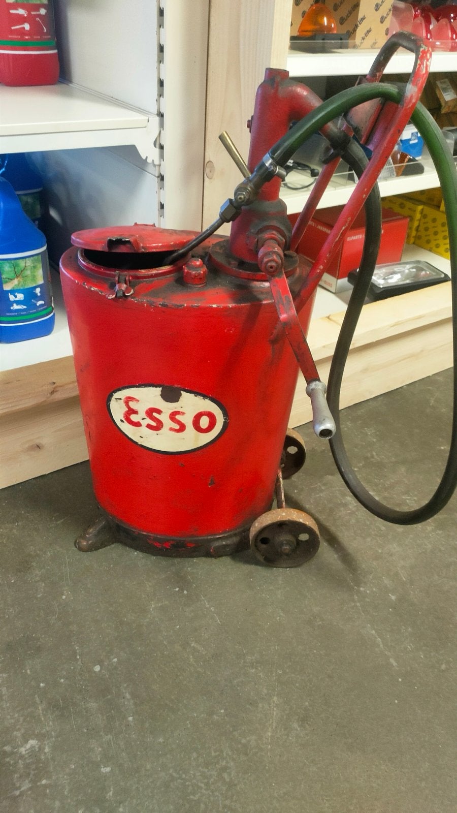 Vintage Esso Oliepomp - Decoratief Garage Item, Ophalen