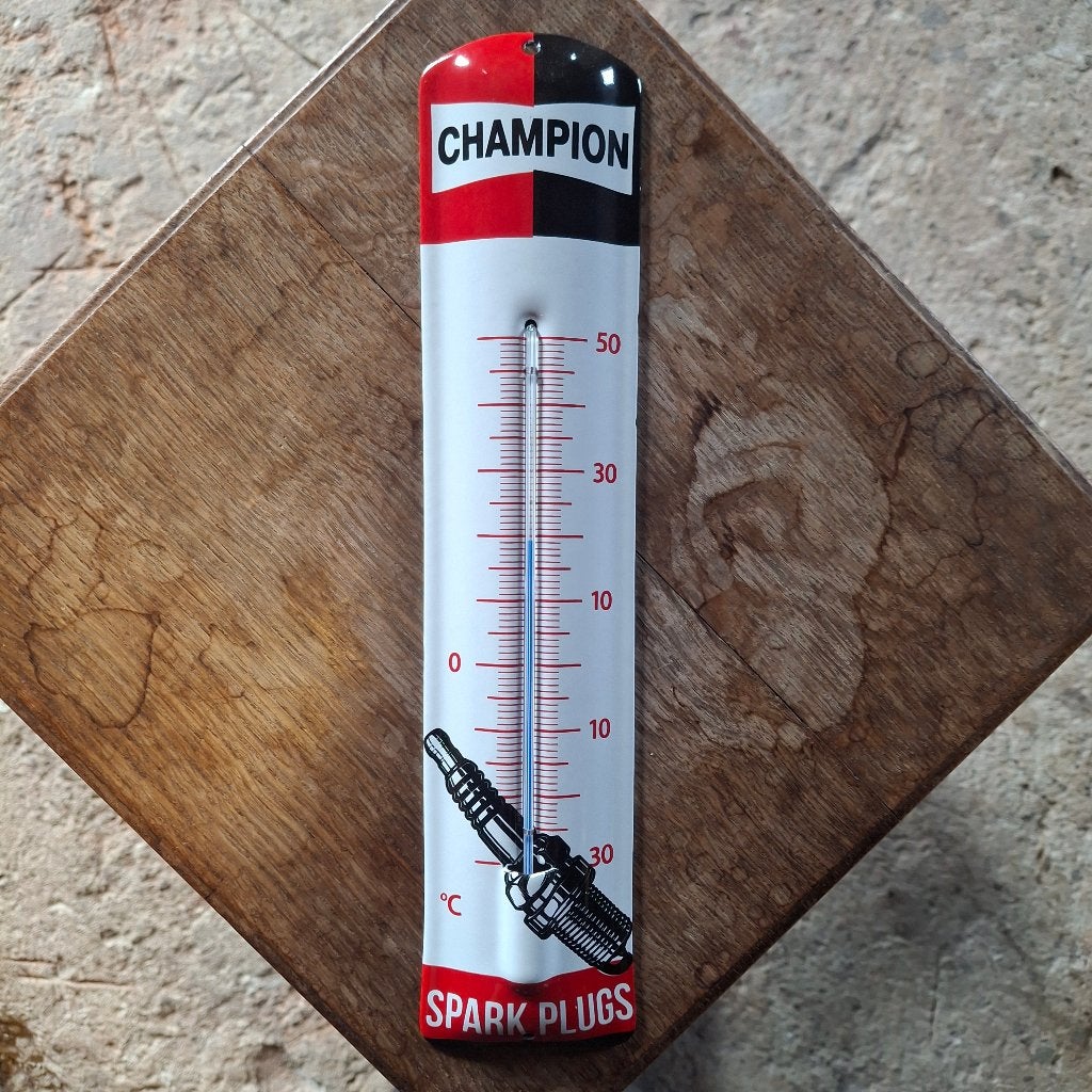 Champion thermometer - Emaille, Ophalen of Verzenden