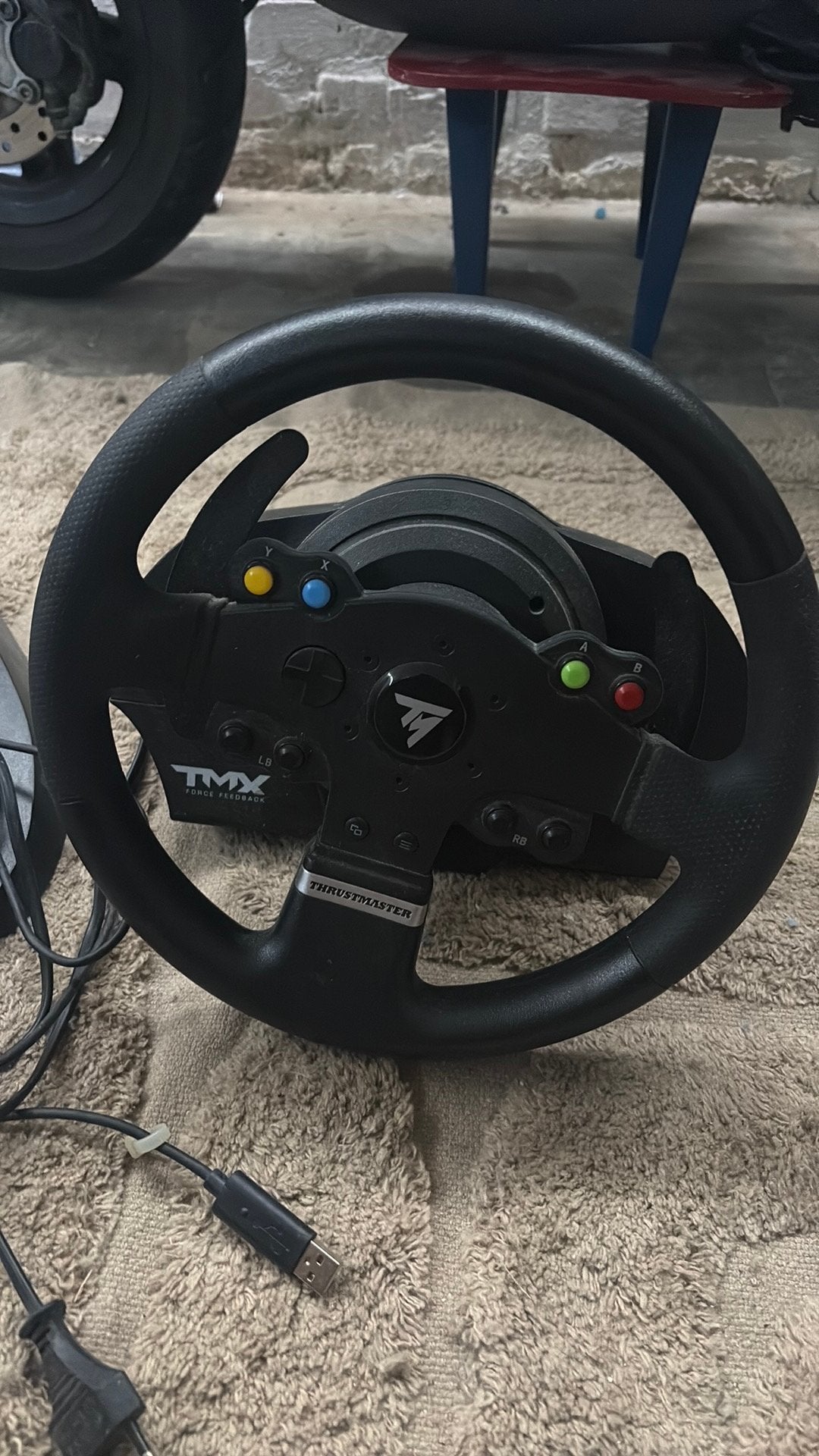 Thrustmaster tmx xbox stuur, Ophalen, Zo goed als nieuw, Stuurtje of Sportattribuut, Xbox Original