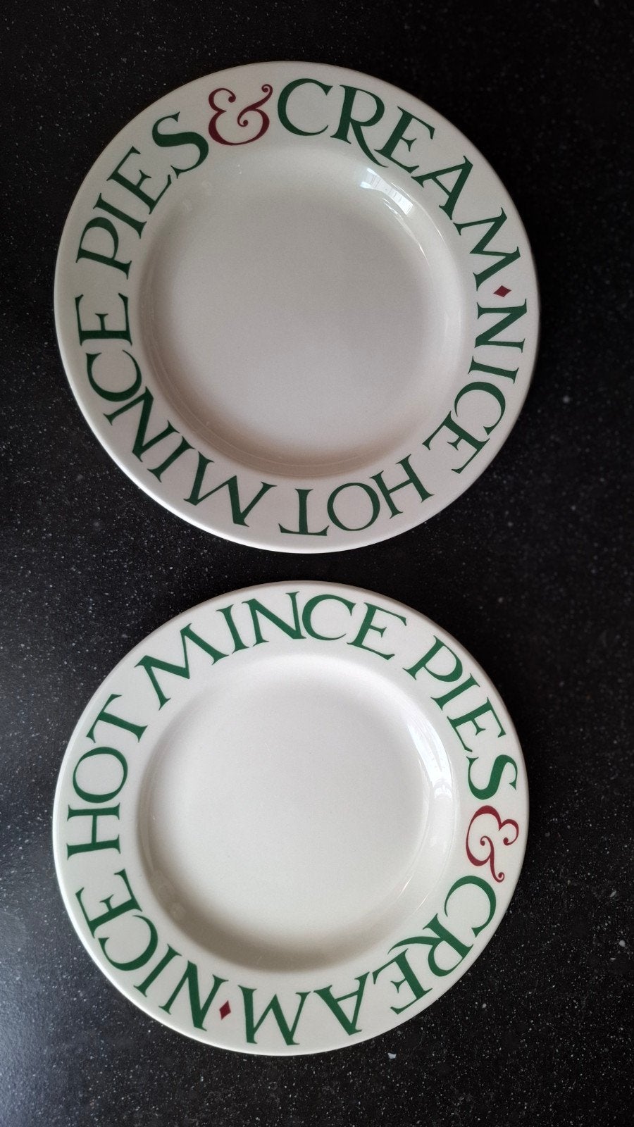 2 Emma Bridgewater Christmas Toast ontbijtborden, Ophalen of Verzenden, Overige stijlen