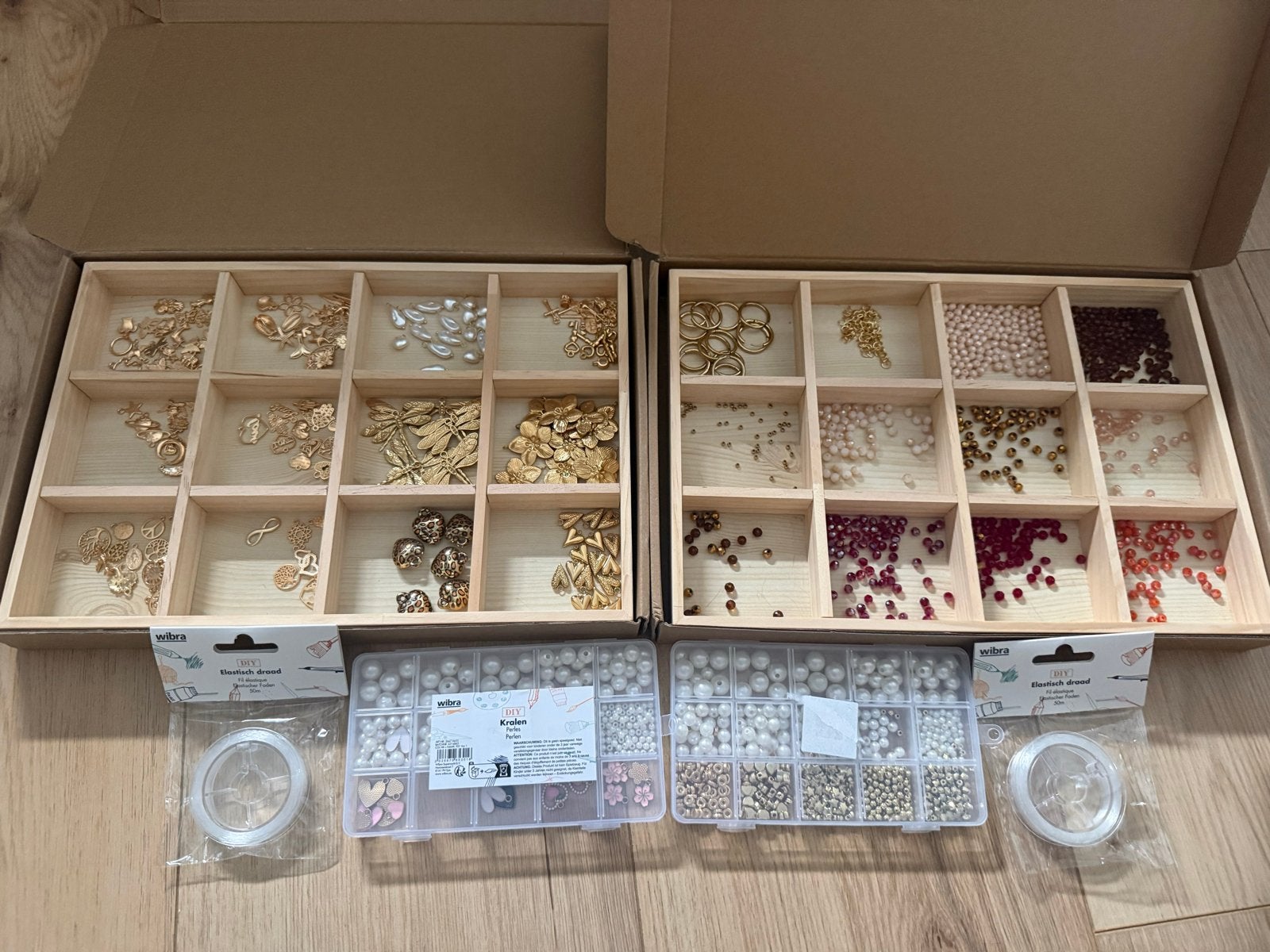 DIY - Set kralen en bedels voor sieraden maken, Ophalen of Verzenden, Zo goed als nieuw, Kraal