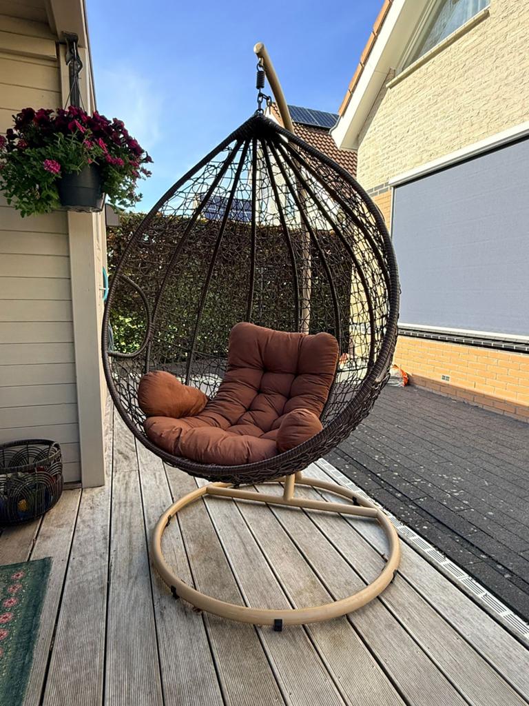 Hangstoel tuin, Ophalen, Zo goed als nieuw, Rotan