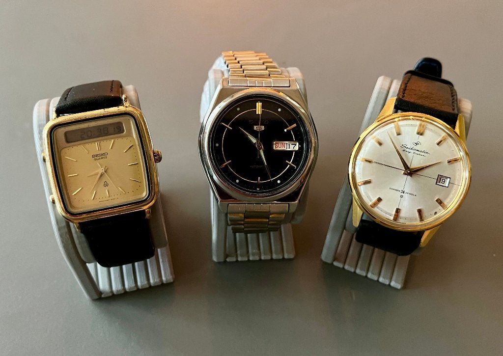 Serie nette vintage Seiko horloges, Sieraden, Tassen en Uiterlijk, Horloges | Heren, Seiko, Staal, Polshorloge, Ophalen of Verzenden