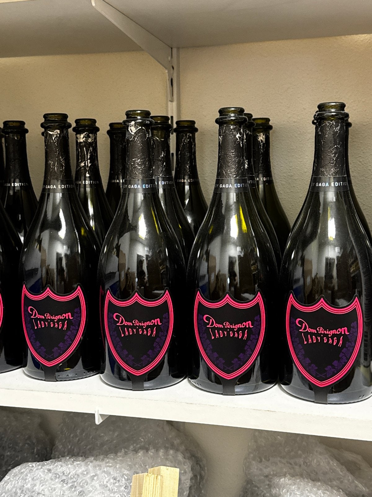 30x Lege Dom Pérignon Lady Gaga Flessen - Collectors Item, Ophalen, Gebruikt