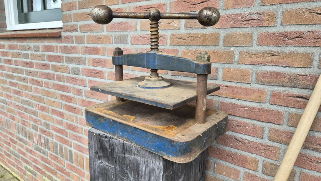 Antieke Gietijzeren Boekenpers / Kopieerpers, Antiek en Kunst, Ophalen