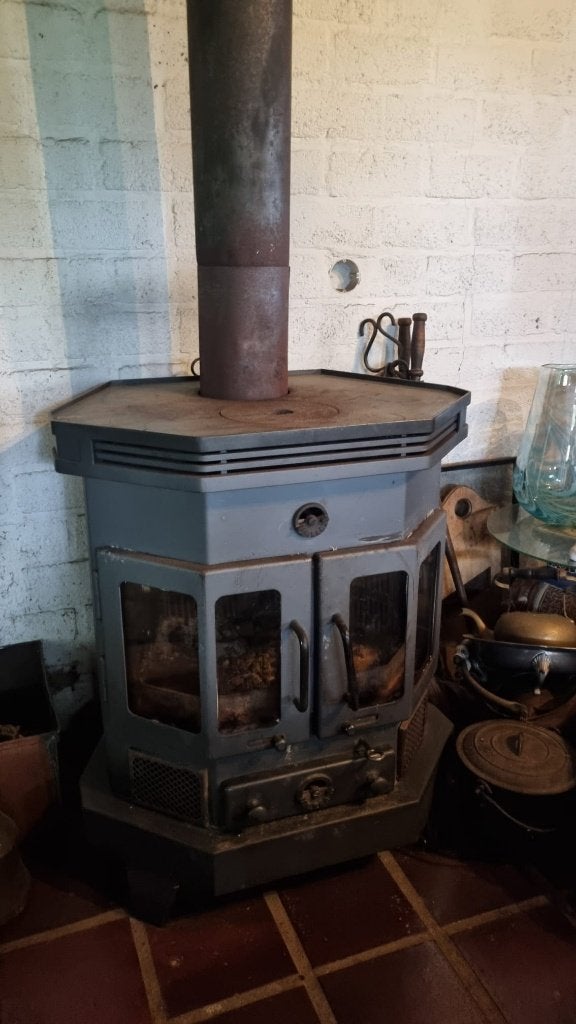 Houtkachel Barbas Rosolo, Huis en Inrichting, Ophalen, Gebruikt, Houtkachel, Inbouw