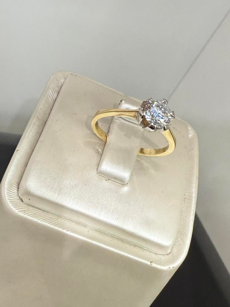 Prachtige 14 karaats gouden ring verlovingsring/ trouwring, Sieraden, Tassen en Uiterlijk, Ringen, Nieuw, Ophalen of Verzenden