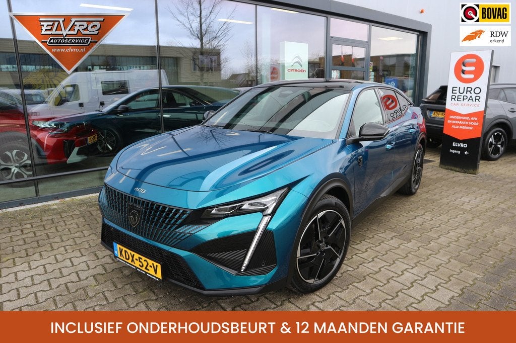 Peugeot 408 1.2 PureTech GT 130 AUTOMAAT NAVI CAMERA PANORAM, Auto's, Peugeot, 12 maanden, Gebruikt, 1199 cc, Blauw