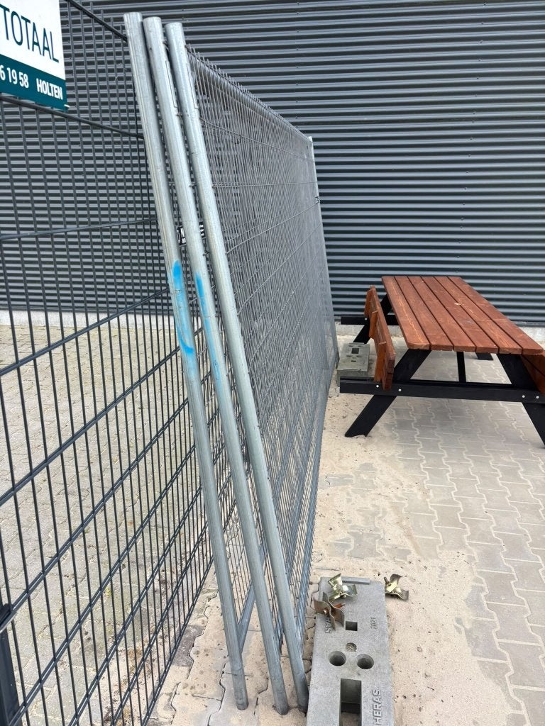 Bouwhekken met voet, Ophalen, Gebruikt, IJzer, Gaashekwerk
