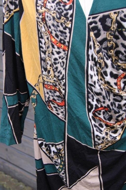 Overslagjurk gekleurd Gerry Weber mt 44 Vaste prijs OPRUIMIN, Overige kleuren, Maat 42/44 (L), Ophalen of Verzenden, Knielengte