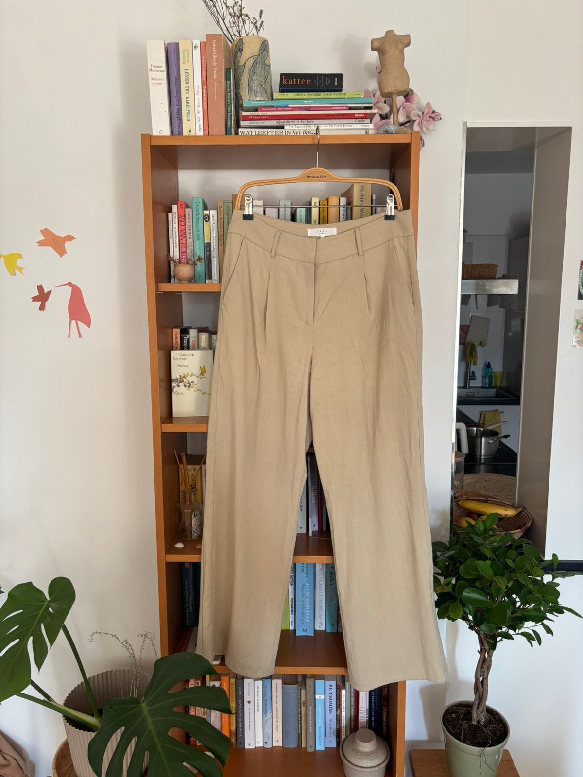Yaya pantalon M, Kleding | Dames, Ophalen of Verzenden, Zo goed als nieuw, Maat 38/40 (M), Beige