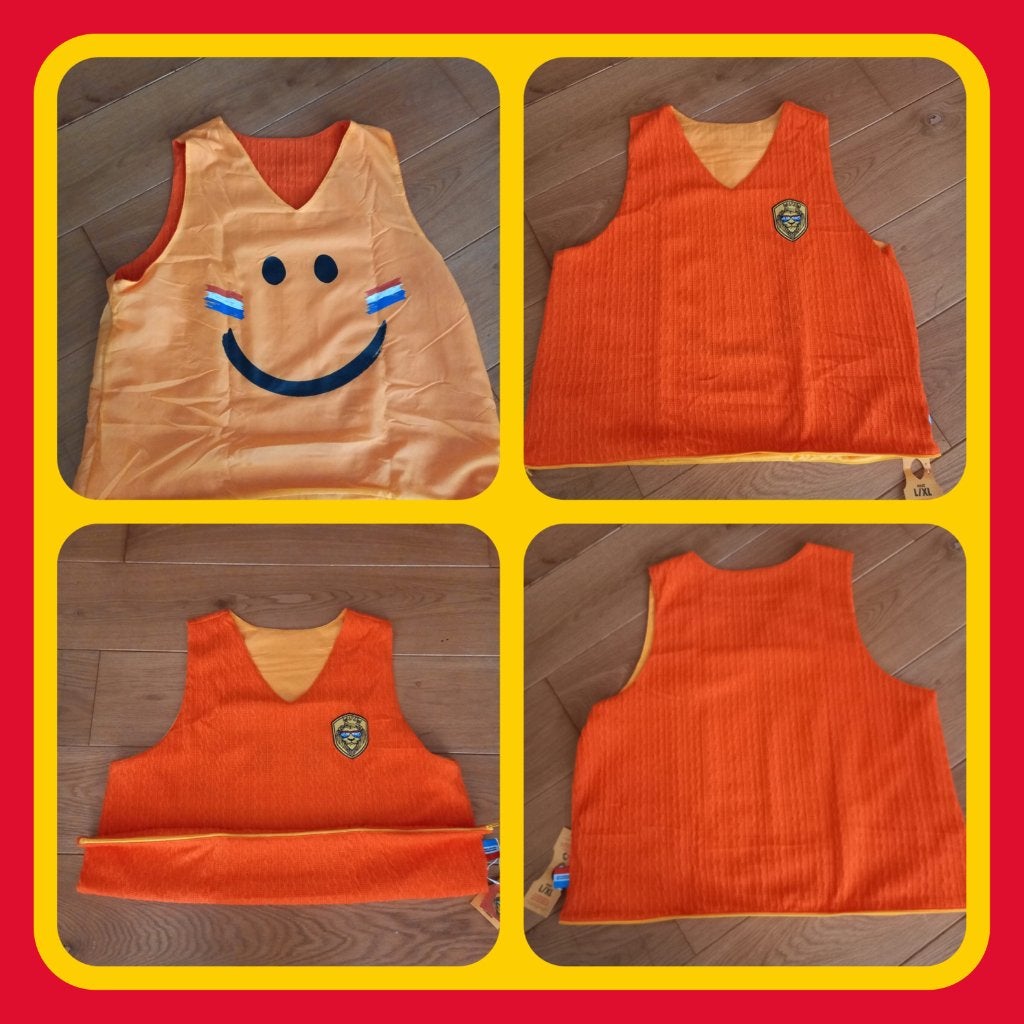 033. Oranje Hesje ook als boodschappentas te gebruiken, Ophalen of Verzenden, Oranje, Voetbal