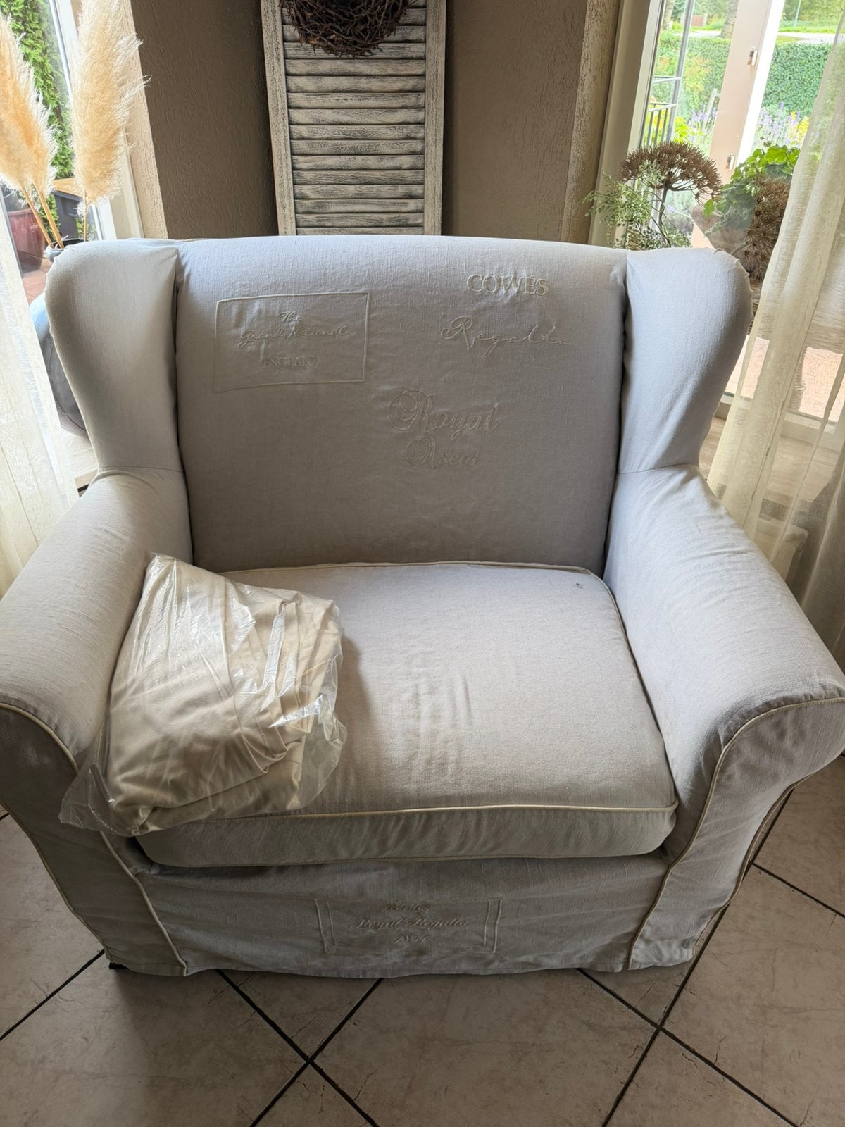 Riviera maison love seat, Ophalen, Gebruikt, 75 tot 100 cm, 100 tot 125 cm