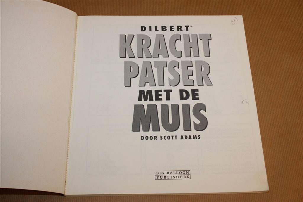 Krachtpatser met de Muis — Dilbert Strip, Scott Adams, Boeken, Stripboeken, Eén stripboek, Ophalen of Verzenden, Gelezen