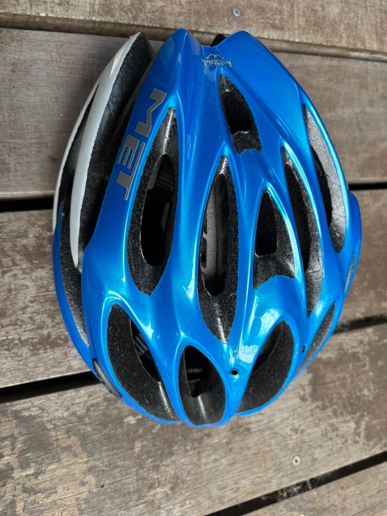 MET racefiets helm zgan! Maat M, Ophalen of Verzenden, Zo goed als nieuw, Heer of Dame