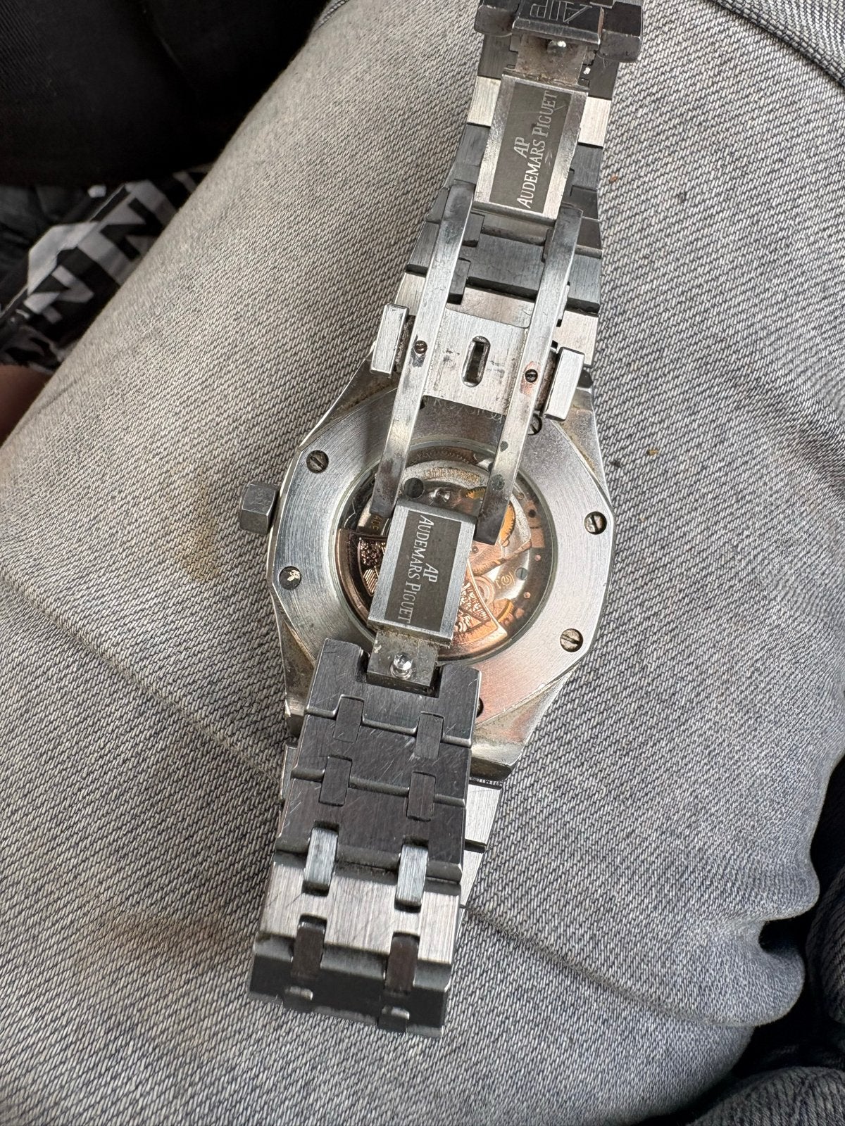 Audemars Piguet Royal Oak met diamanten, Sieraden, Tassen en Uiterlijk, Overige merken, Gebruikt, Staal, Polshorloge
