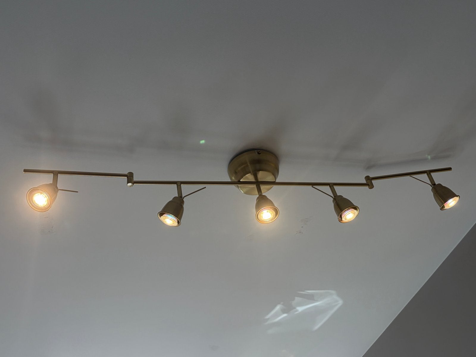 IKEA Dimbare Messingkleurige Metalen Lamp, Ophalen, Zo goed als nieuw, Metaal