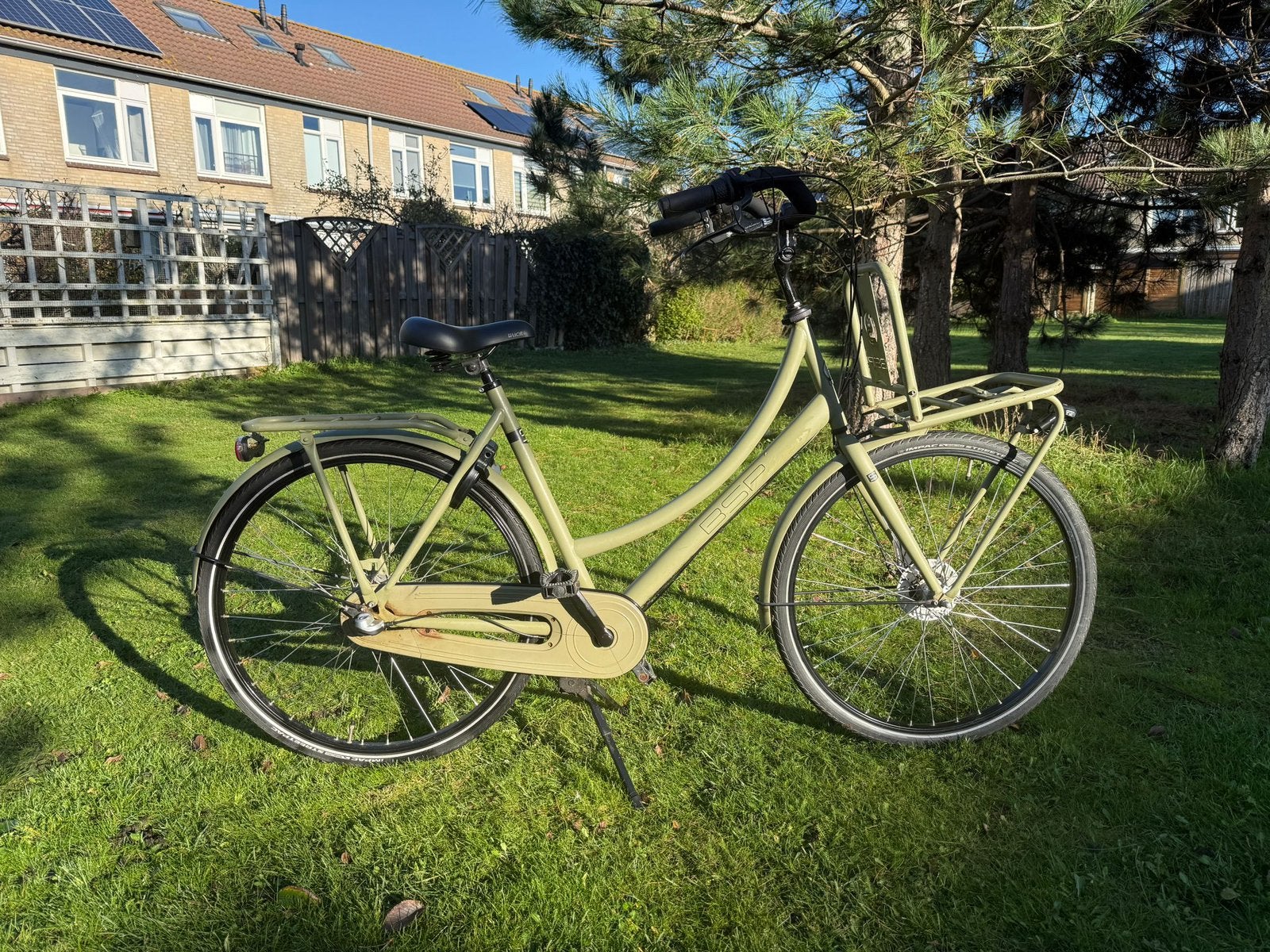 Bspfiets, transportfiets, groen/urban, frame 57, wiel 28inch, Fietsen en Brommers, Fietsen | Dames | Omafietsen, Ophalen, Terugtraprem
