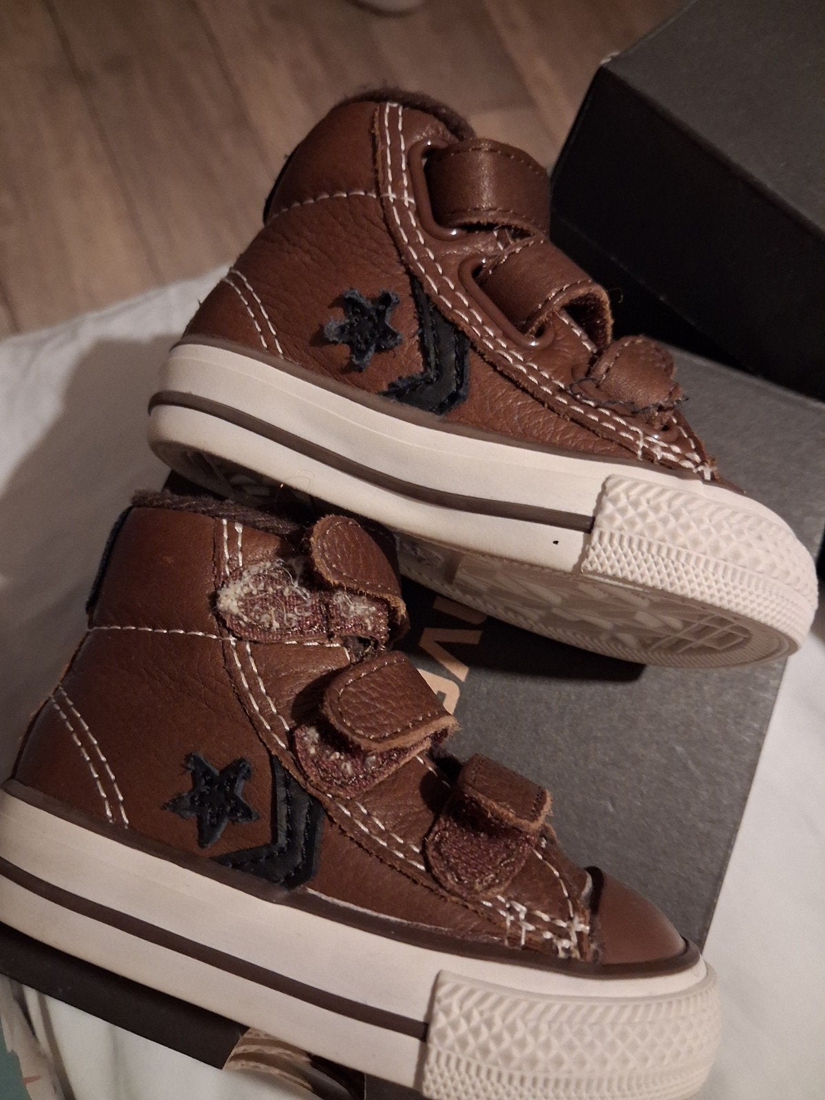 Converse Star Player 3V Kids - Bruin Leren Schoenen Maat 18, Ophalen, Converse, Jongen of Meisje, Schoenen