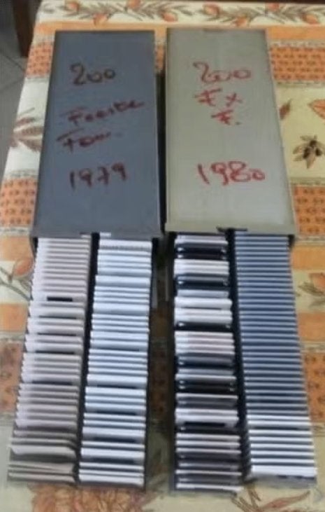 200 Oude Dia's met feesten en families - 1979/1980, 1980 tot heden, Foto, Ophalen of Verzenden, Zo goed als nieuw