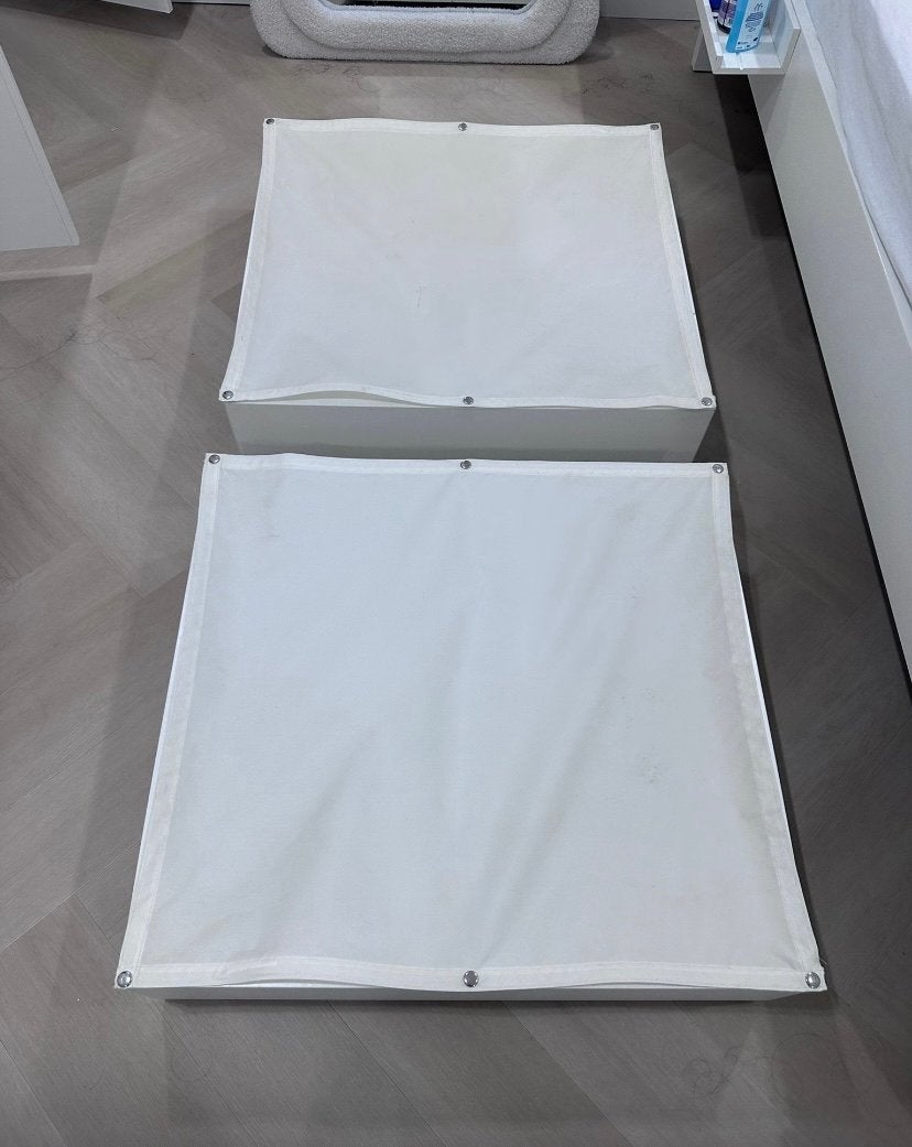IKEA lades voor onder je bed - Set van 2, Ophalen, Gebruikt, Wit, Hout
