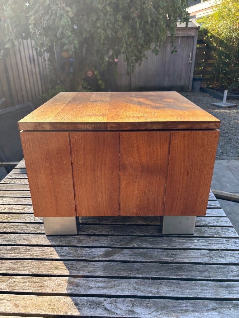Teak houten kastje, Huis en Inrichting, Ophalen, Minder dan 45 cm, Minder dan 55 cm, Gebruikt