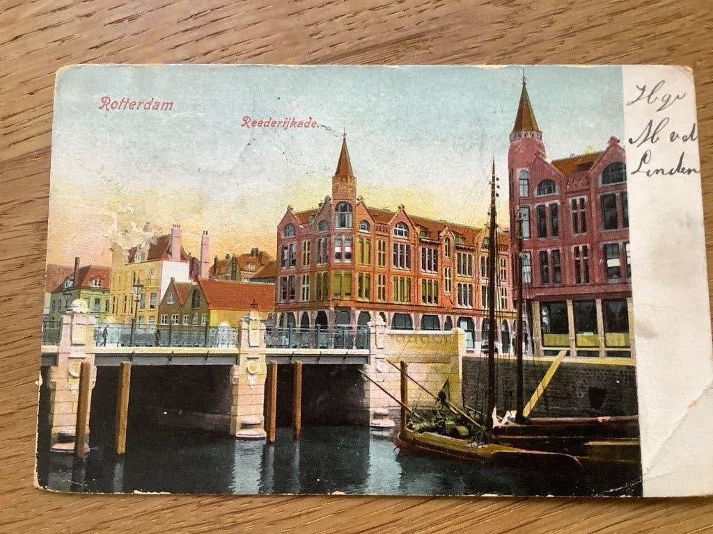 Rotterdam 1906 Reederijkade, Ophalen of Verzenden, Voor 1920, Gelopen, Zuid-Holland