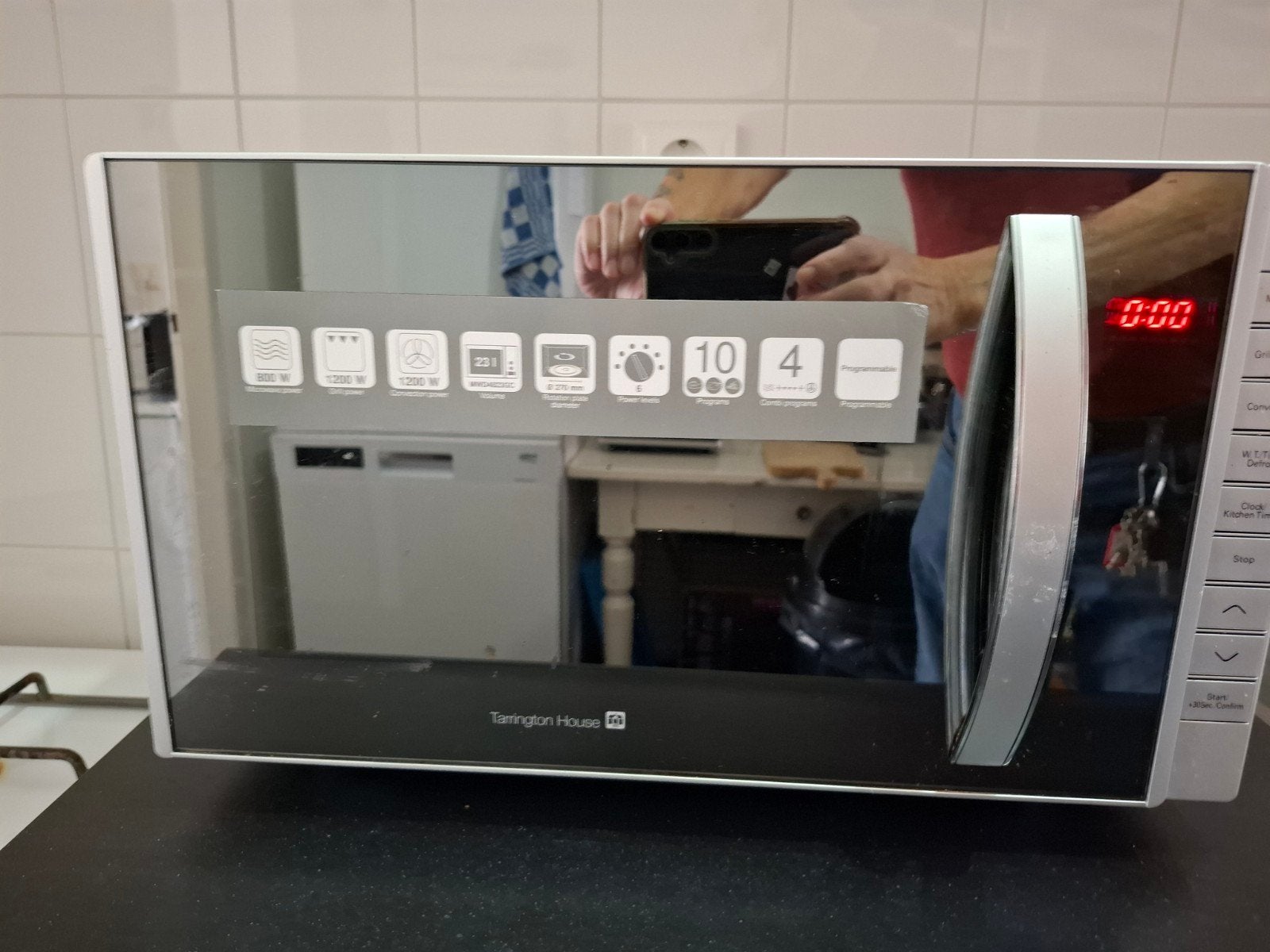 Tarrington House 3-in-1 microwave MWD4823GC € 150,00, Witgoed en Apparatuur, Grill, Ophalen of Verzenden, Draaiplateau, Magnetron