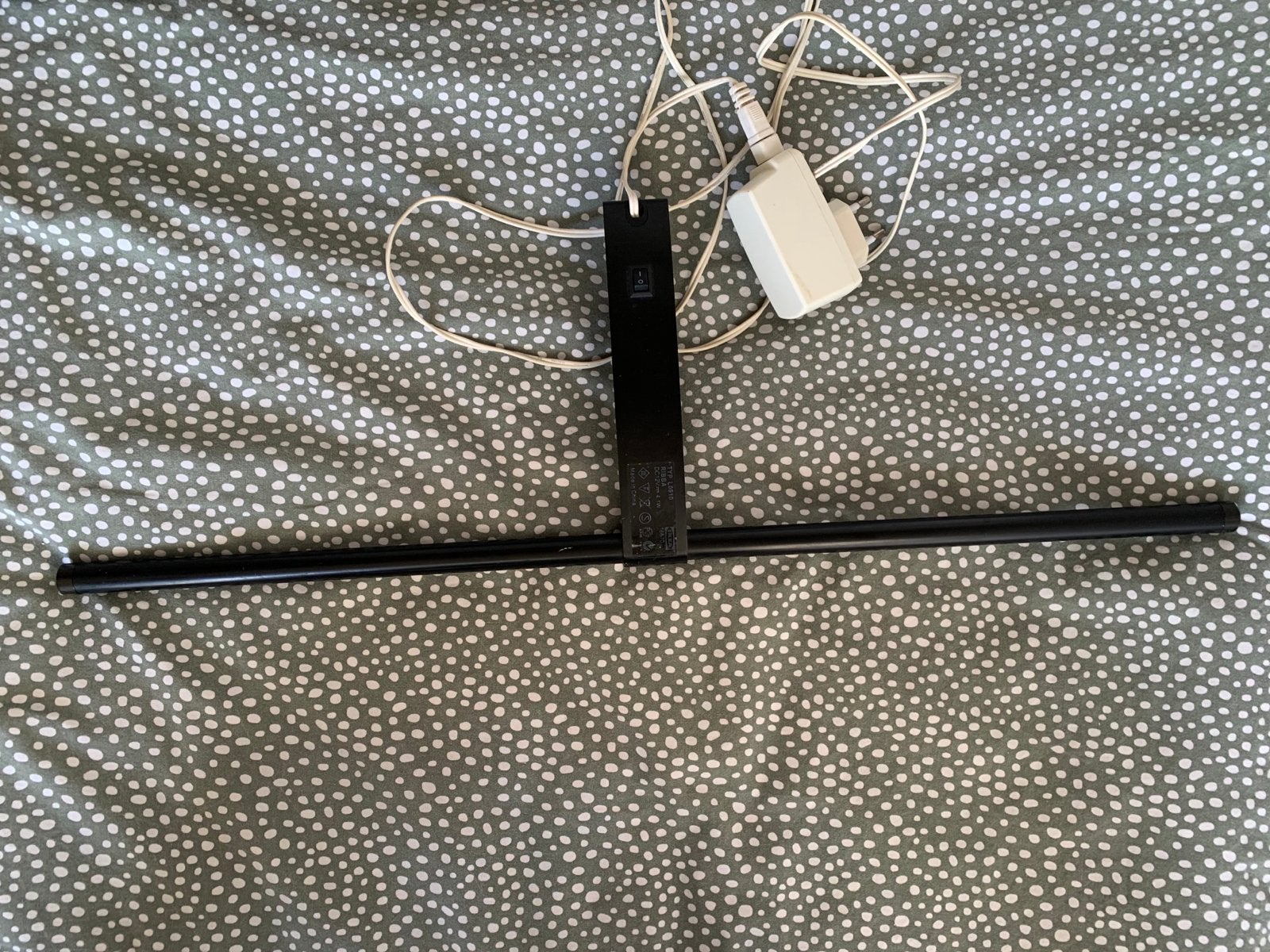 IKEA RIBBA LED-verlichting voor schilderij of plank, Gebruikt, Zwart, Metaal, Met schakelaar
