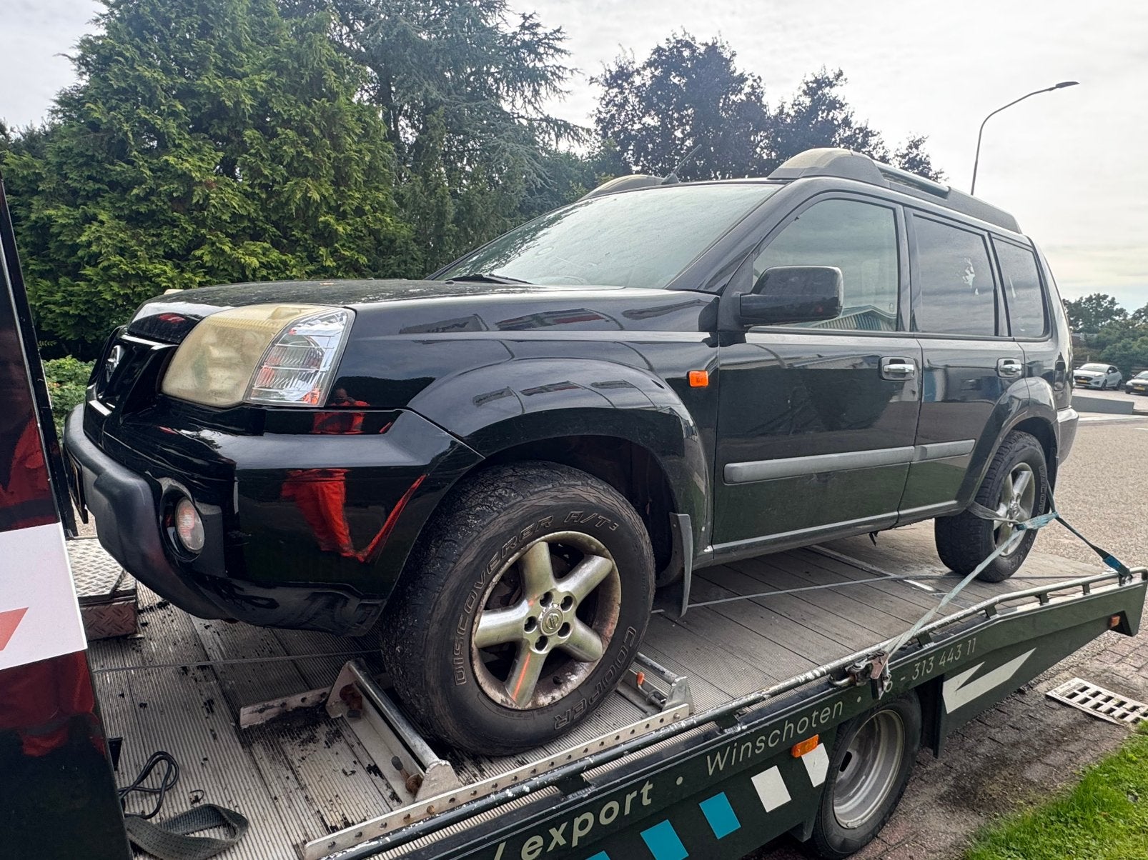 Nissan X-Trail 2.5 2003 Zwart export ‼️, 164 pk, 4 cilinders, 2000 kg, Zwart