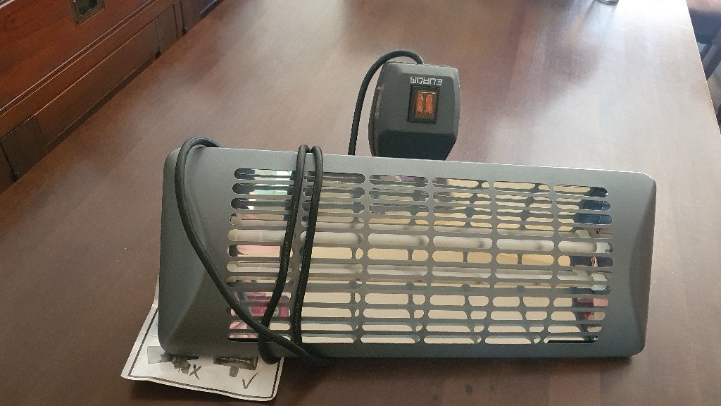 Eurom terrasverwarmer, Ophalen, Zo goed als nieuw, Elektrisch, Wand