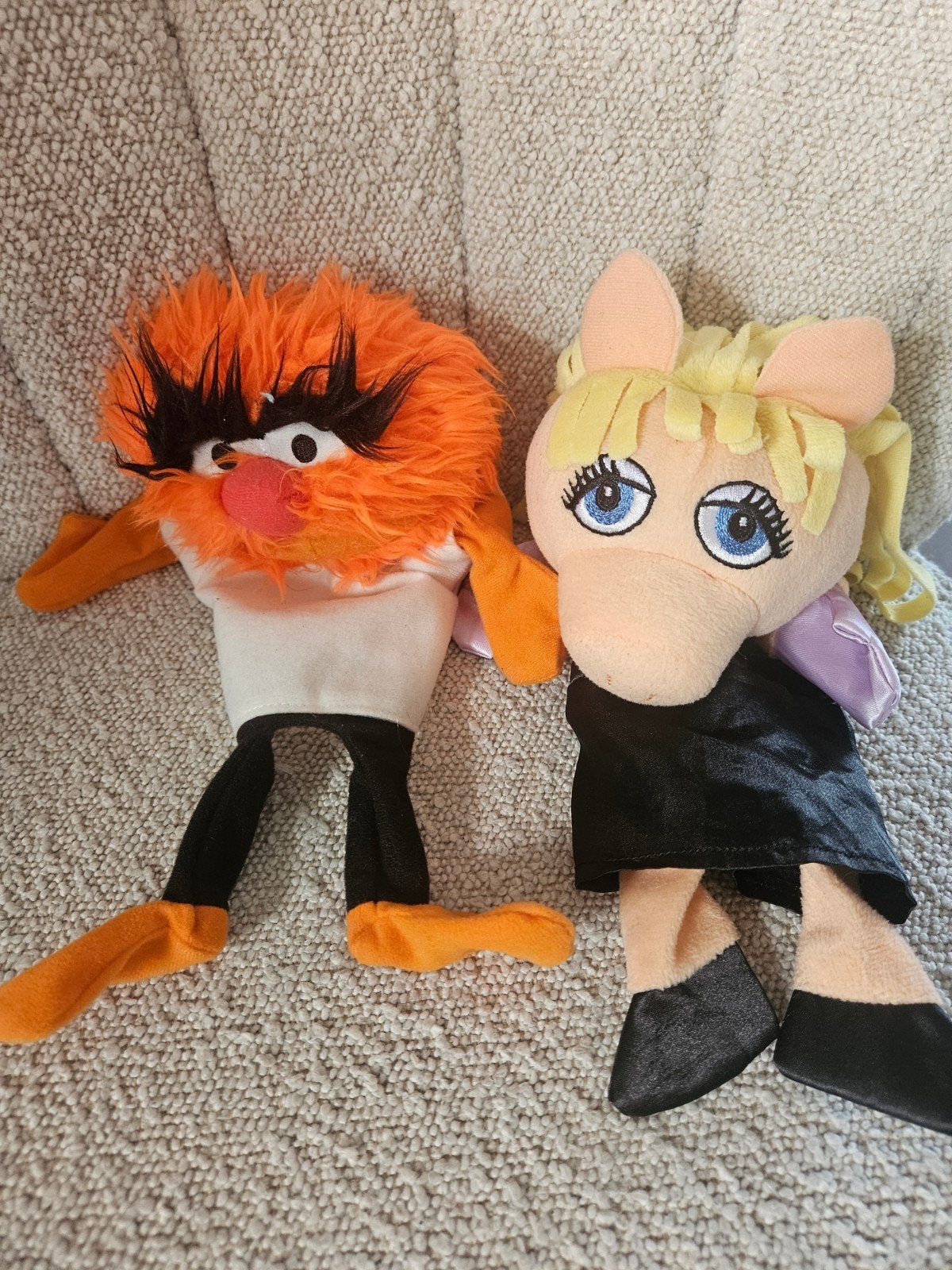Muppets knuffels: Miss Piggy en Animal (Albert Heijn), Kinderen en Baby's, Gebruikt, Overige typen, Ophalen of Verzenden, Met label