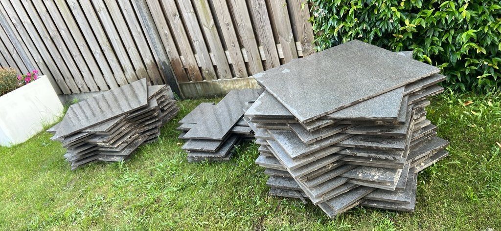 Tegels, Ophalen, Gebruikt, 10 m² of meer, Beton