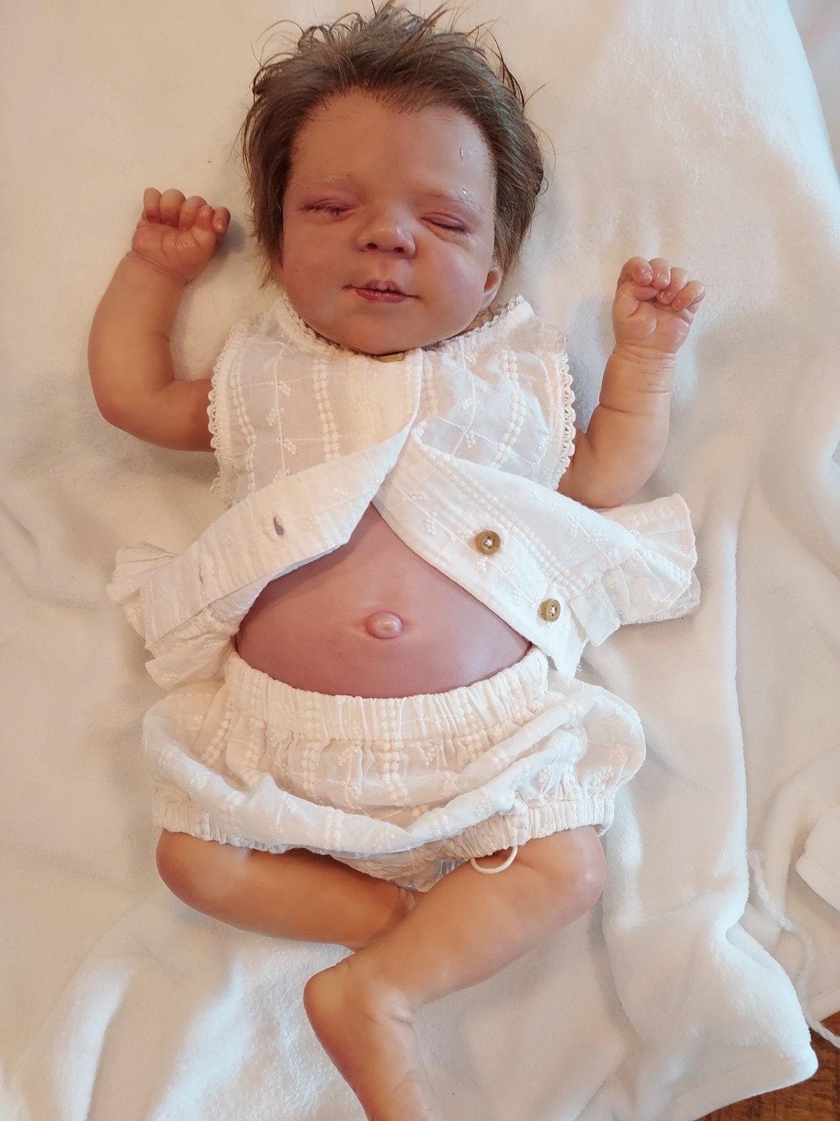 Realistische Reborn Babypop - Handgemaakt en Gedetailleerd, Ophalen of Verzenden, Zo goed als nieuw, Pop