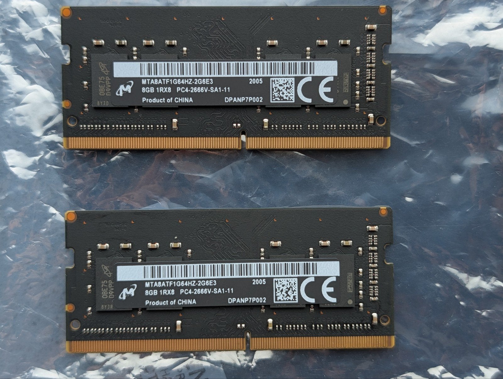 2x 8GB DDR4 RAM 2666MHz SODIMM voor laptop/minipc, Gebruikt, DDR4, 8 GB, Ophalen of Verzenden