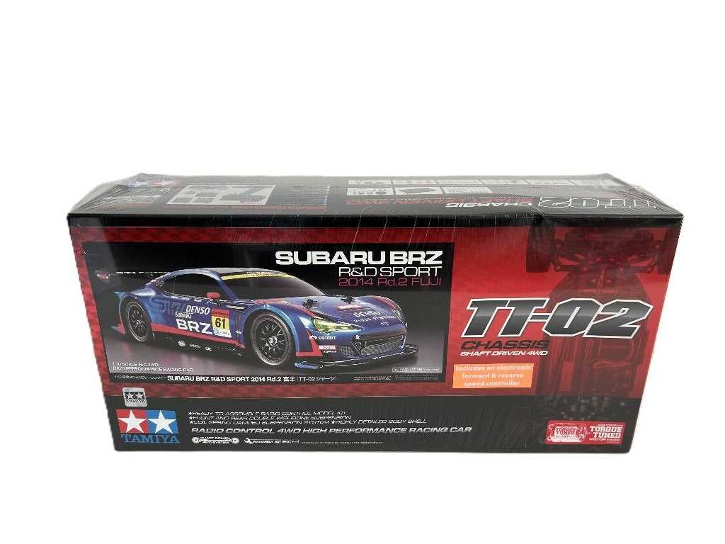 Tamiya 58607 TT-02 Subaru BRZ R&D sport 1/10 rc auto, Elektro, Nieuw, Ophalen of Verzenden, Schaal 1:10