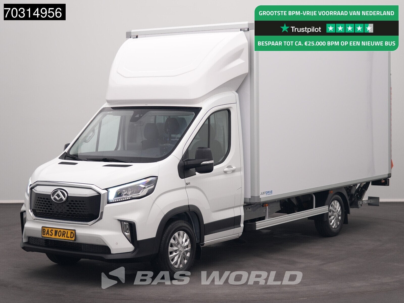 Maxus eDeliver 9 100% Elektrisch 65kWh Dhollandia Laadklep B