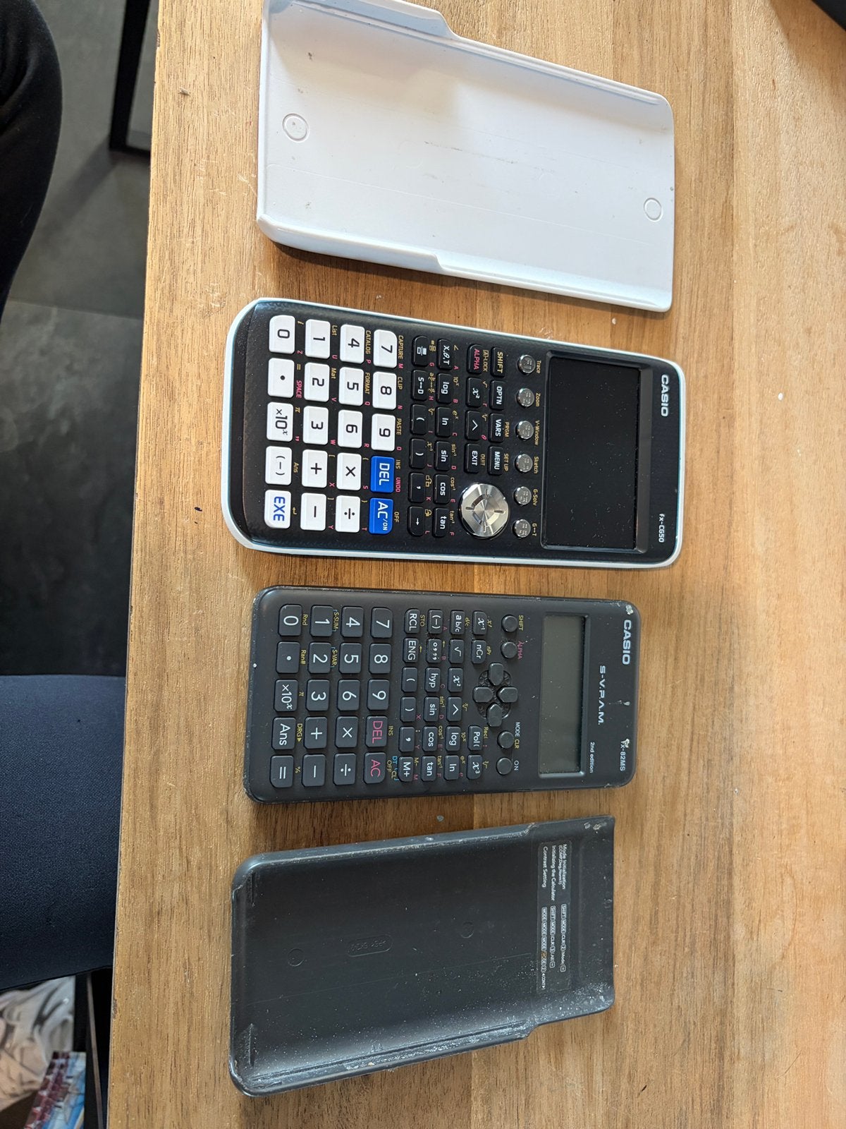 CASIO fx-CG50(grafisch) & fx-82MS, Ophalen of Verzenden, Grafische rekenmachine, Gebruikt